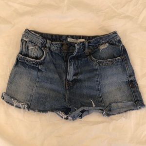 Medium wash Zara jean shorts